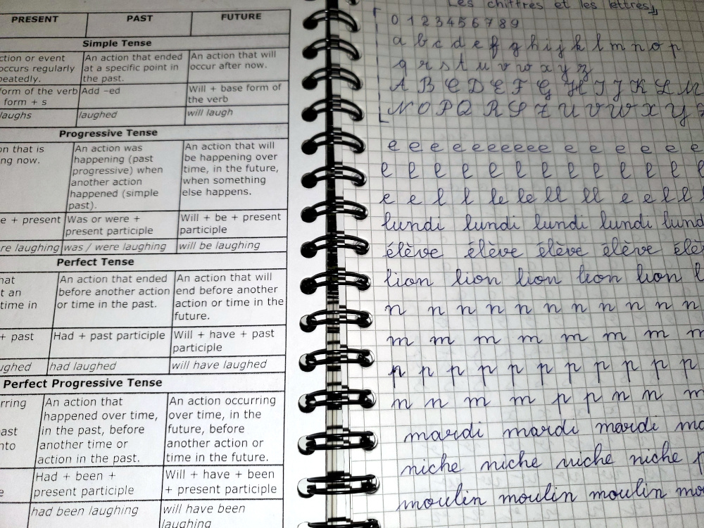 Old handwritten notebook