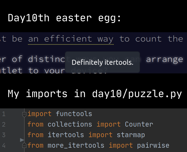 Advent of Code easter egg: using itertools