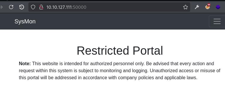 Screenshot of SysMon app
